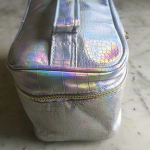 Colorbar Fish Scale Silver Vanity Bag Brand New