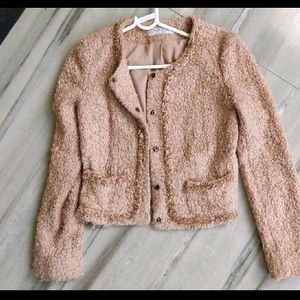 Peach Tweed Jacket