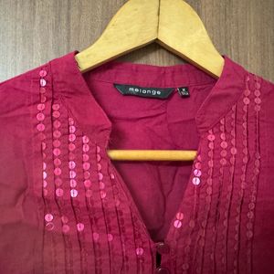 Stylish Sequin Work Top For Jeans