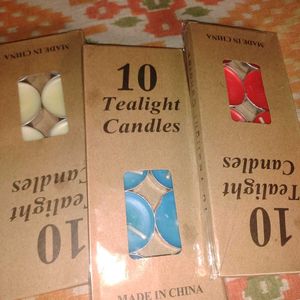 Candle With Holder(1 Packet/Random Colour)😱