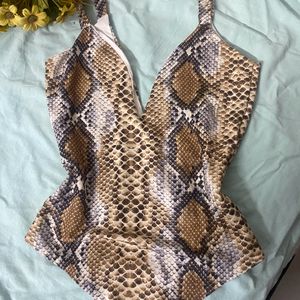 Leapord Print Bodysuit From PRETTYLITTLETHING