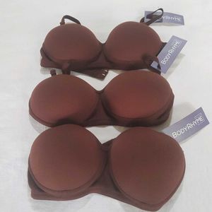 Premium Padded Bras in Size 32 (Set Of 3)