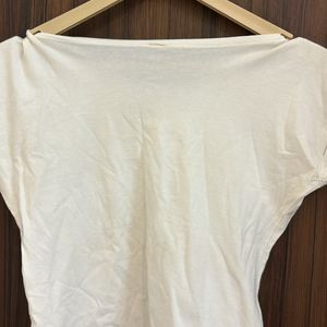 White Crop Tshirt