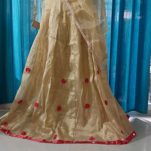 Golden Lehenga choli For Women