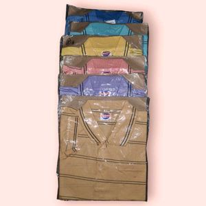 Polo Type Mens's T-Shirt Combo Pack (Pack Of 6)