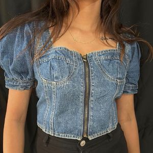 Beautiful Denim Corset