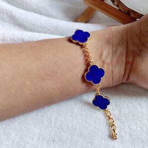 Blue Clove Flower Bracelet