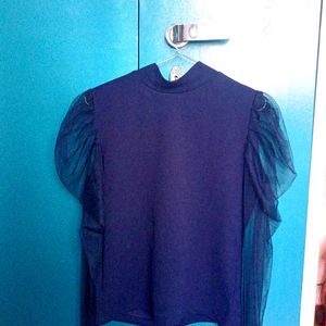 Blue Full Sleeve Top