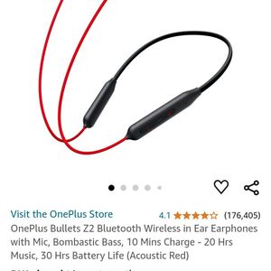 OnePlus Bullets Wireless Z2 (Acoustic Red)