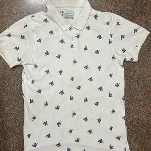 mast & Harbour Handcrafted printed Polo T-shirt