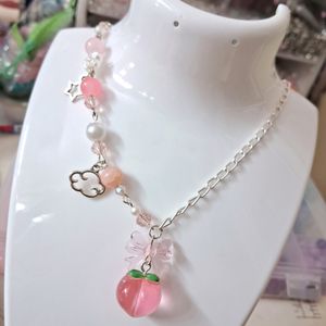 Cute Aesthetic Handmade Peach Necklace🍑✨️🤭