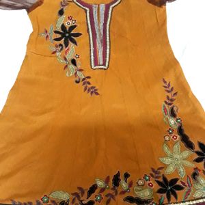 WOMEN Frock Suit with Brown Pant|