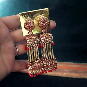 New Golden And Red Earing For Girls/Women🥳