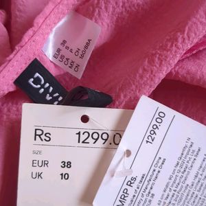 H&M Pink Tie Up Dress