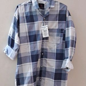 Blue And WhiteCheckered Shirt