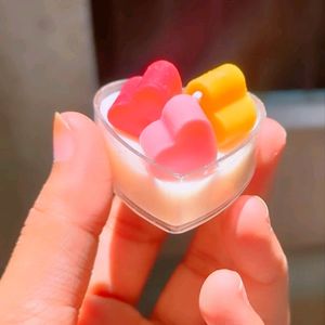 Heart Tea Light Candle X5