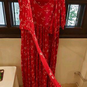 Red Wrap Dress