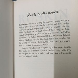 Roads To Mussoorie By Ruskin Bond