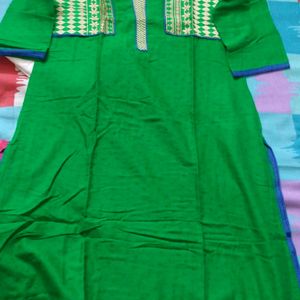 Kurta In Green Colour