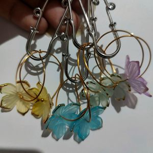 4 Set Of Flower hoops