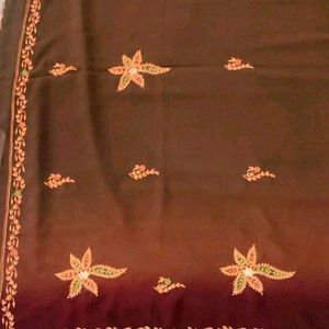 Embroidery Work Saree