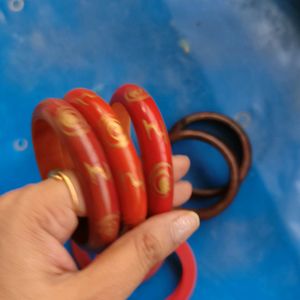 Wooden Painted  Bangles