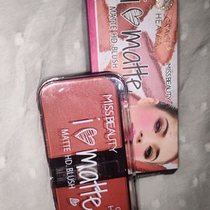 Blusher. Eyebrow Kit