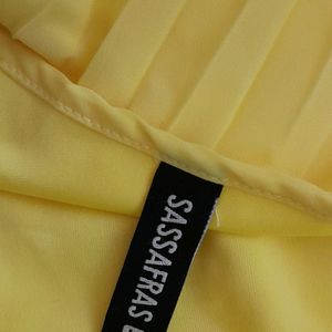 Yellow Partywear Flared Dress (Women's)