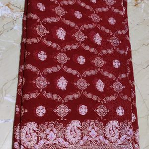 Rubber Printed Saree