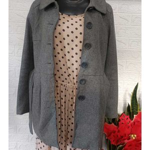 Imported H&M Hooded Overcoat