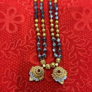 Black Mani Golden Mangalsutra