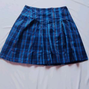 Blue Mini Skirt