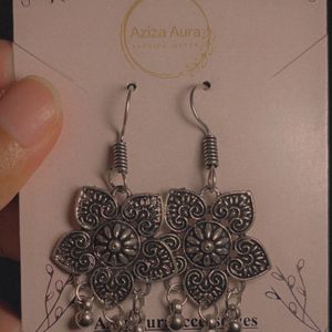 Flower Silver Earrings