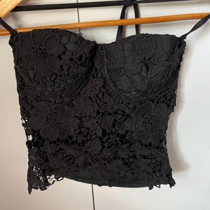 Lace Padded Swim Top