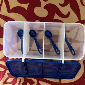 4 In 1 New Container With Spoon Totally Brand Ne