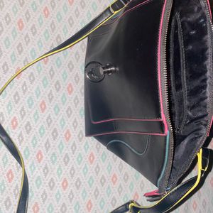 Allen Solly Classic Black Muticolored Handbag