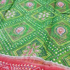 Price Drop!!Cotton Kota Bandhani Saree New