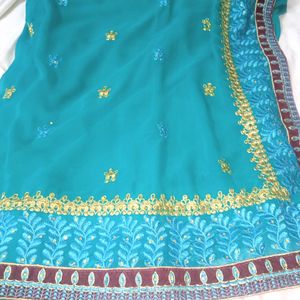 Embroidery Work Georgette Saree