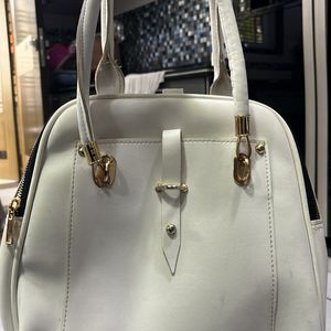 Chic White Tote Bag