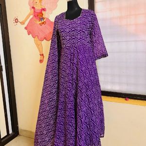 Anarkali with dupatta