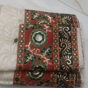 Beautiful Sequence Embroidered Heavy Saree