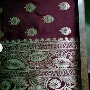 New Maroon Kajiwaram Soft Silk Saree