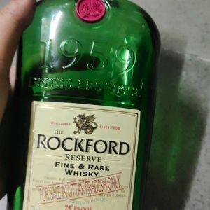 Empty  The Rockford  Whisky Bottle