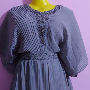 grey long frock