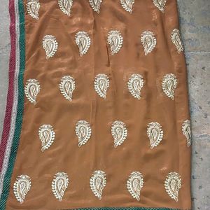 Heavy Embroidery Ethnic Saree