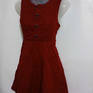 CLASSIC MAROON SHORT DRESS