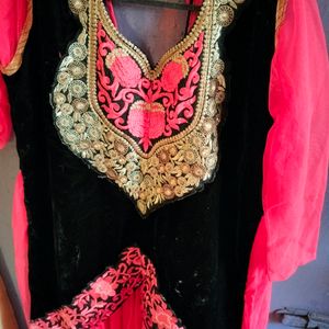 Velvet Anarkali Gown