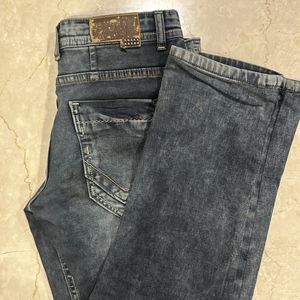 Greyish Black Classic Jeans