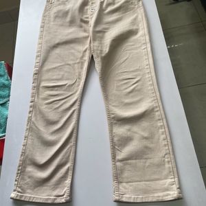 Salmon Colour Straight Fit Zara Jeans