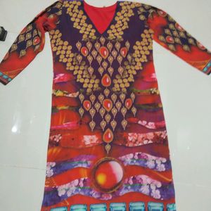 Printed Kurta With Cotton Inner